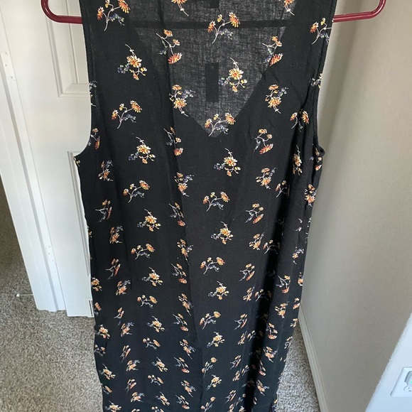 MW LINEN-BLEND MIDI DRESS - Picture 8 of 9